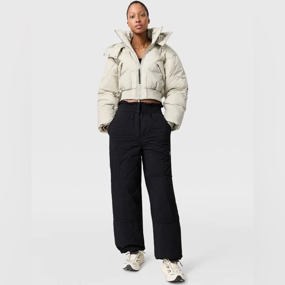 NWT Stella McCartney Adidas Black Logo Quilted Track Pants Size Large